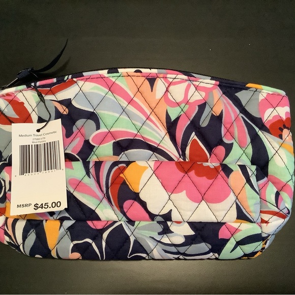 Vera Bradley Matched Set - HandBag & Cosmetic Bag - Mod Paisley  NWT - Picture 6 of 9